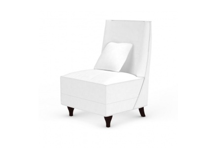 白色单人沙发模型3d模型