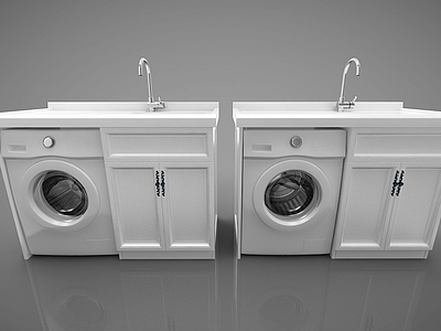 3d现代风格洗手台模型