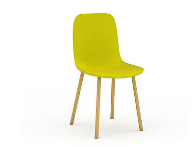 3d柠檬色椅子免费模型