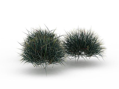 3d绿色草丛模型