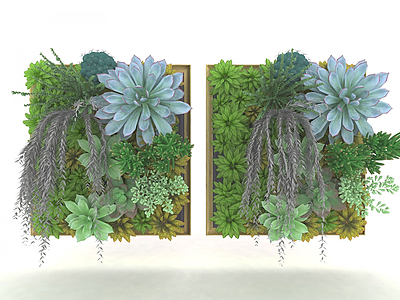 现代风格装饰植物模型3d模型