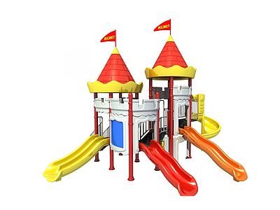 城堡滑梯模型3d模型