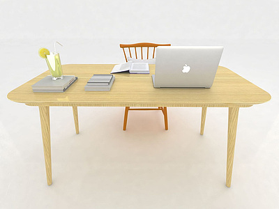 3d现代办公桌组合模型
