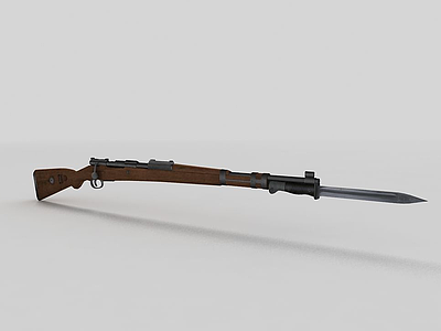 98K狙击枪模型3d模型