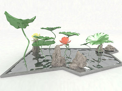 园林装饰品模型3d模型
