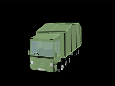 3d卡车交通工具模型