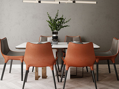 3d欧式风格餐桌椅模型
