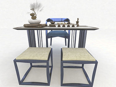 3d茶桌模型