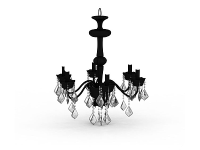 3d客厅水晶吊灯免费模型