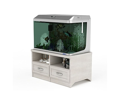 3d玻璃鱼缸免费模型