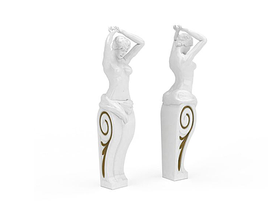 人体雕塑模型3d模型