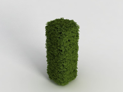 3d圆柱型灌木模型