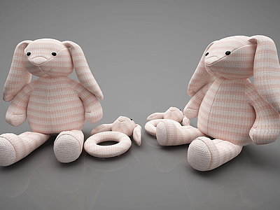 玩具兔子模型3d模型
