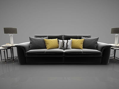 精致的沙发模型3d模型