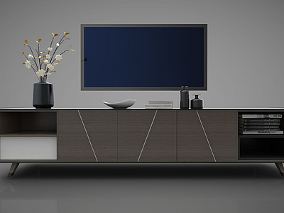 现代风格电视柜模型3d模型