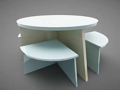 现代休闲桌模型