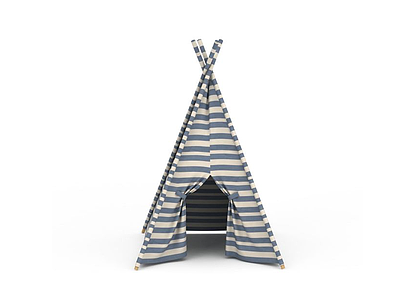 3d儿童房帐篷模型