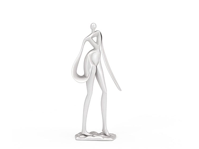 3d创意人体雕塑免费模型