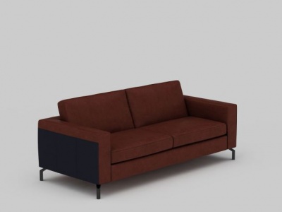 3d休闲扶手沙发模型