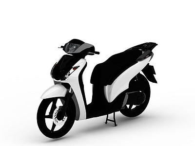 电动摩托车模型3d模型