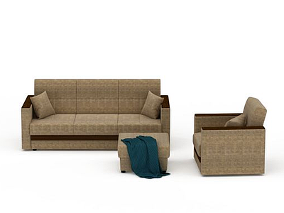 3d客厅休闲沙发免费模型