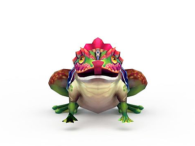 网游青蛙怪兽模型3d模型