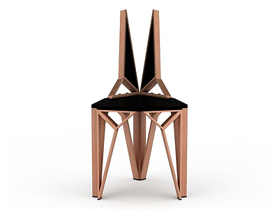 创意三脚椅子模型3d模型