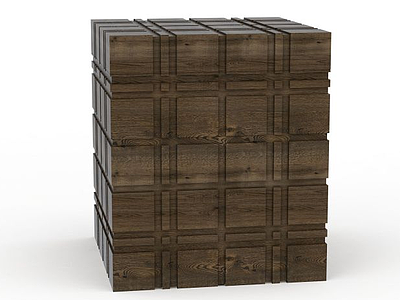3d木箱子免费模型
