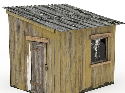 复古小木屋模型3d模型