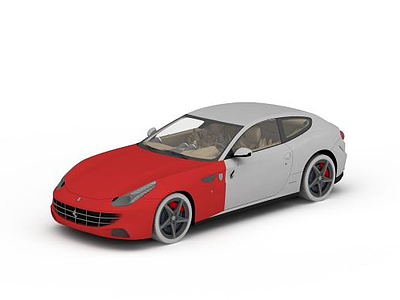 法拉利跑车模型3d模型