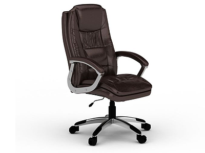 高靠背办公椅模型3d模型