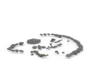 恐龙化石模型3d模型