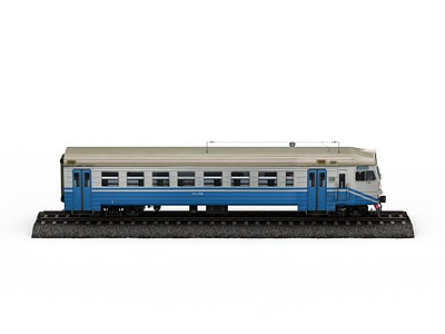 长途客运火车模型3d模型
