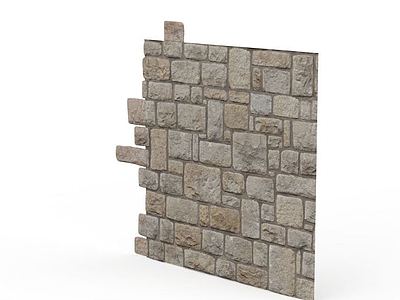石墙模型3d模型
