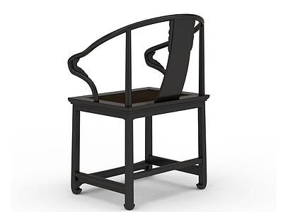 中式圈椅模型3d模型