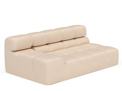 3d米色模块沙发免费模型