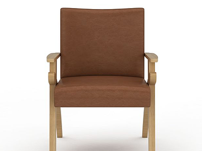 3d扶手餐椅模型