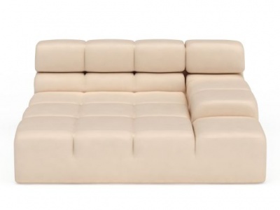米色多人沙发模型3d模型
