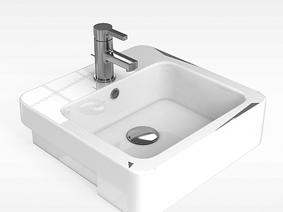 陶瓷洗手池模型3d模型