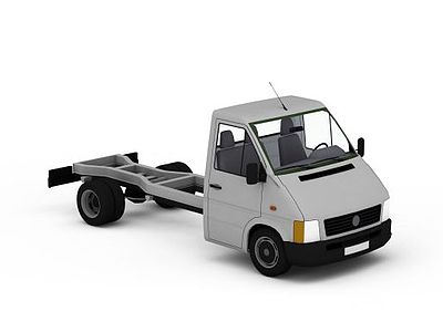 无盖敞篷卡车模型3d模型