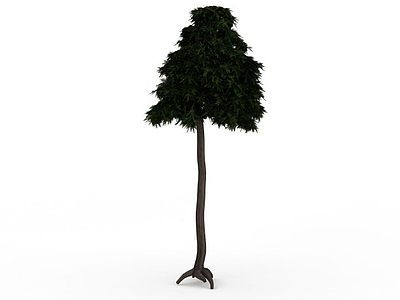 3d绿色景观树免费模型