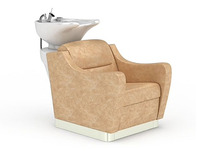 理发店躺椅模型3d模型