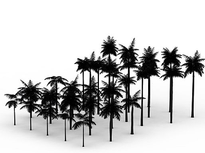 3d椰子树免费模型