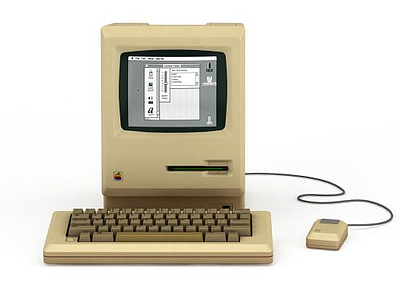 3d苹果mac一代模型