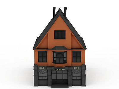 3d独栋别墅模型