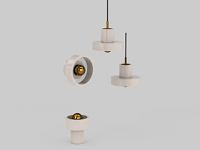 3d灯具组合免费模型