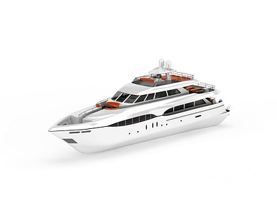 豪华游艇模型3d模型