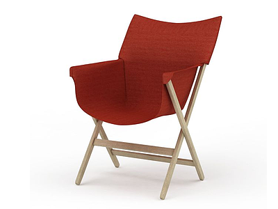 3d曲面布艺休息椅免费模型