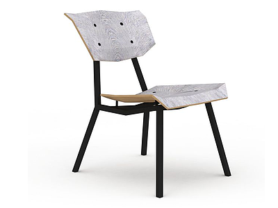 3d造型木椅子模型