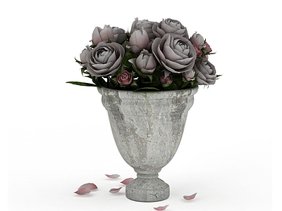 酒杯陶器花瓶模型3d模型